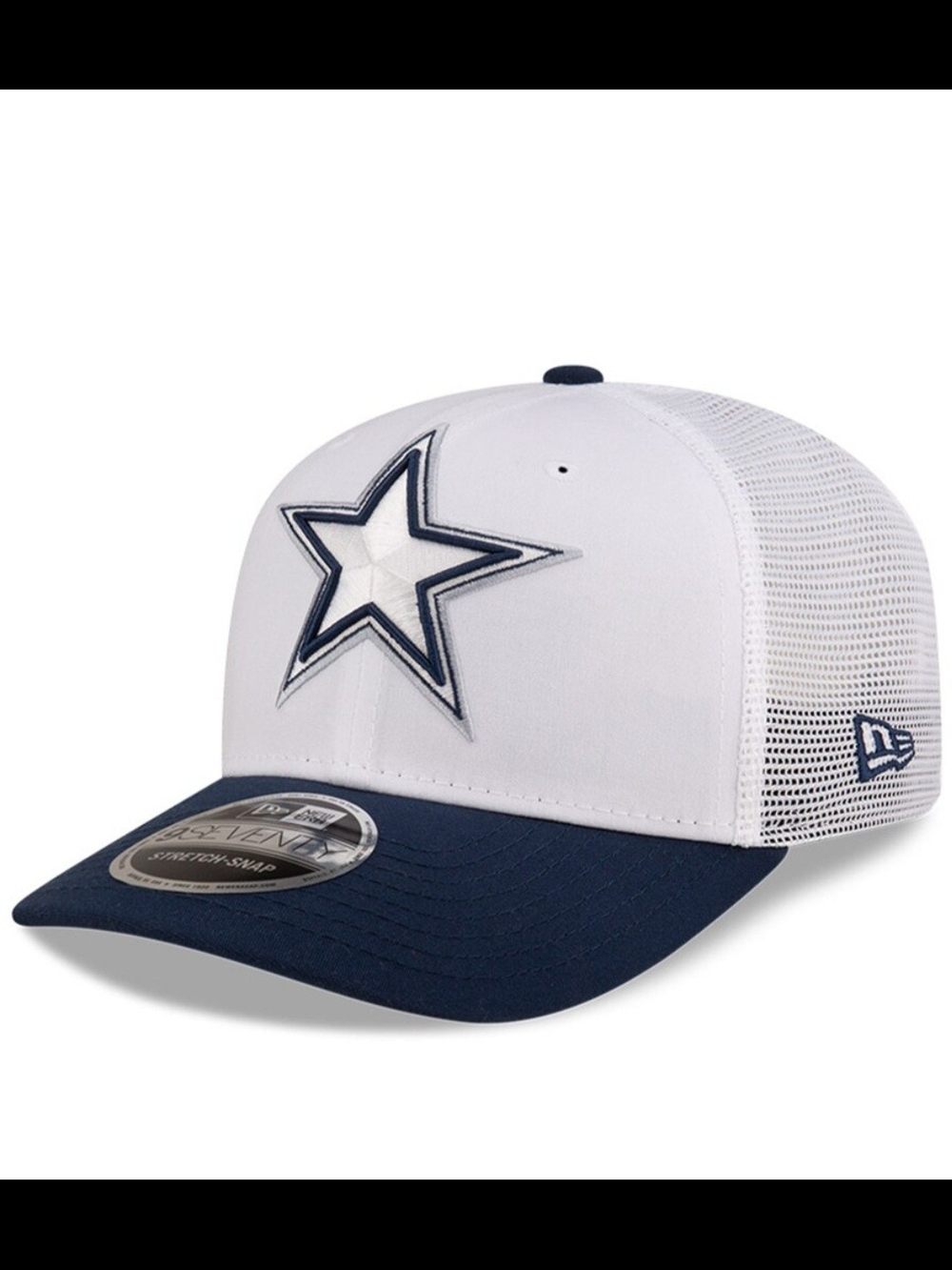 Men's Ne₩ Era White/Navy Dallas cowboys NFL Training Camp 9SEVENTY Trucker